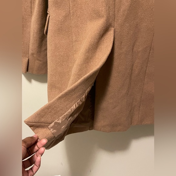 Jil Sanders X UNIQLO +J Wool Tan Peacoat - Picture 9 of 12